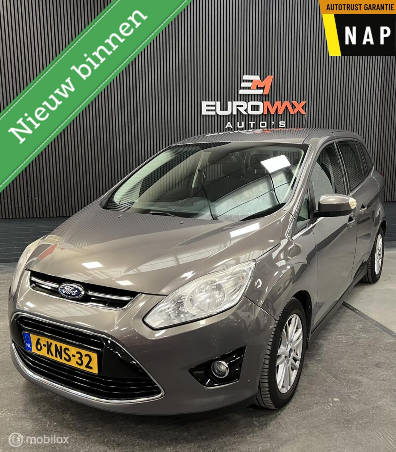 Ford Grand C-Max - 1.0 EcoBoost NAP-Distr. riem v.v.- Garantie - AutoWereld.nl