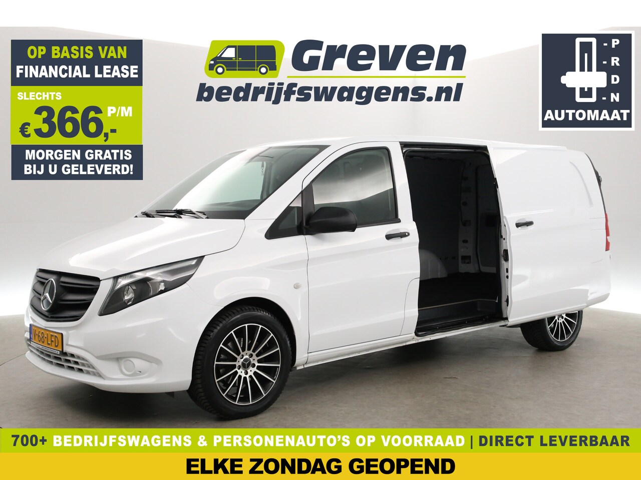 Mercedes-Benz Vito - 114 CDI Extra Lang | Aut. | 3-Zits | Airco | Camera | 2xSchuifdeur | Stoelverw. | Trekh. | - AutoWereld.nl