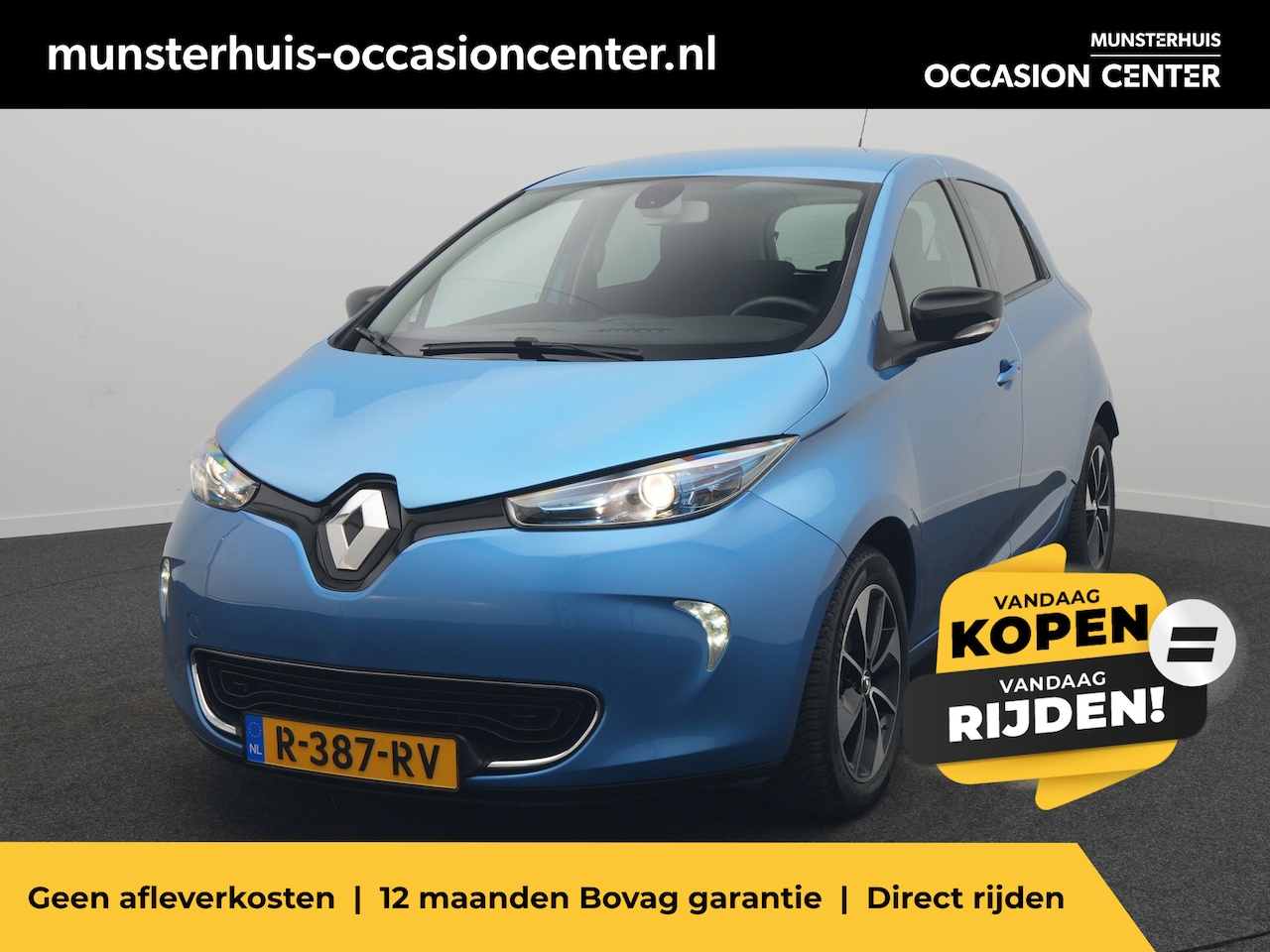 Renault Zoe - R90 Intens 41 kWh (ex Accu) - RIJKLAARPRIJS - All Seasonbanden - Achteruitrijcamera - Accu - AutoWereld.nl