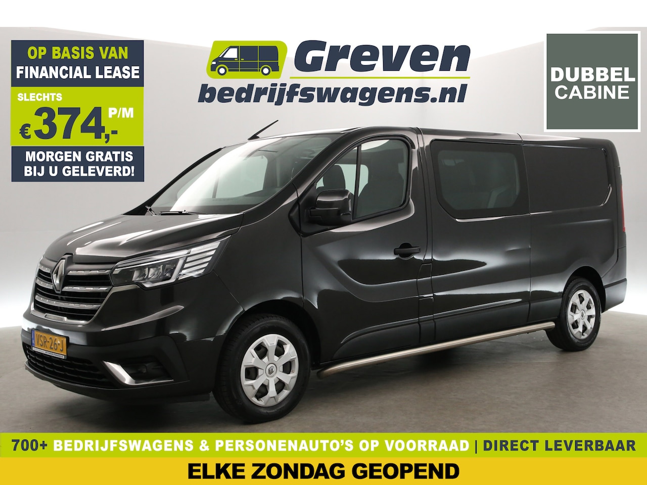 Renault Trafic - 2.0 dCi T29 L2H1 | DC | 6-Persoons | Airco | Cruise | Parkeersens. - AutoWereld.nl