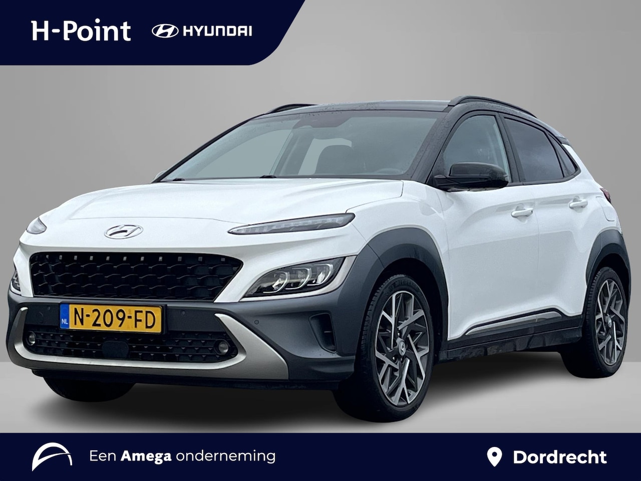 Hyundai Kona - 1.6 GDI HEV Premium | Lederen bekleding | Trekhaak | 18'' 2-tone Lmv | Head up display | A - AutoWereld.nl