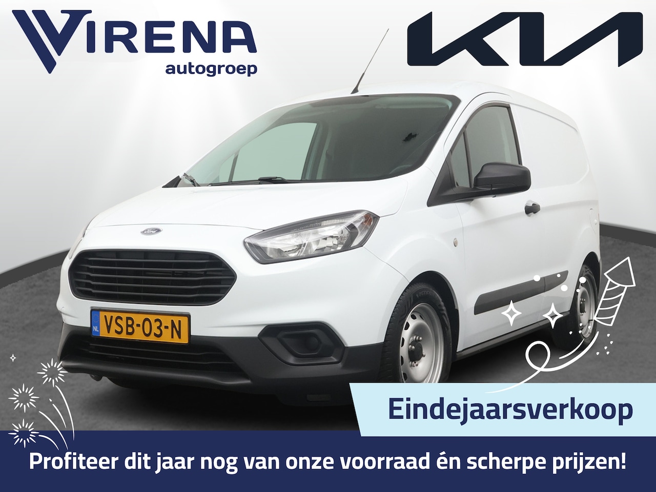 Ford Transit Courier - 1.5 TDCI Trend Duratorq S&S - Airco - Radio - Electrische ramen - 12 maanden Bovag garanti - AutoWereld.nl