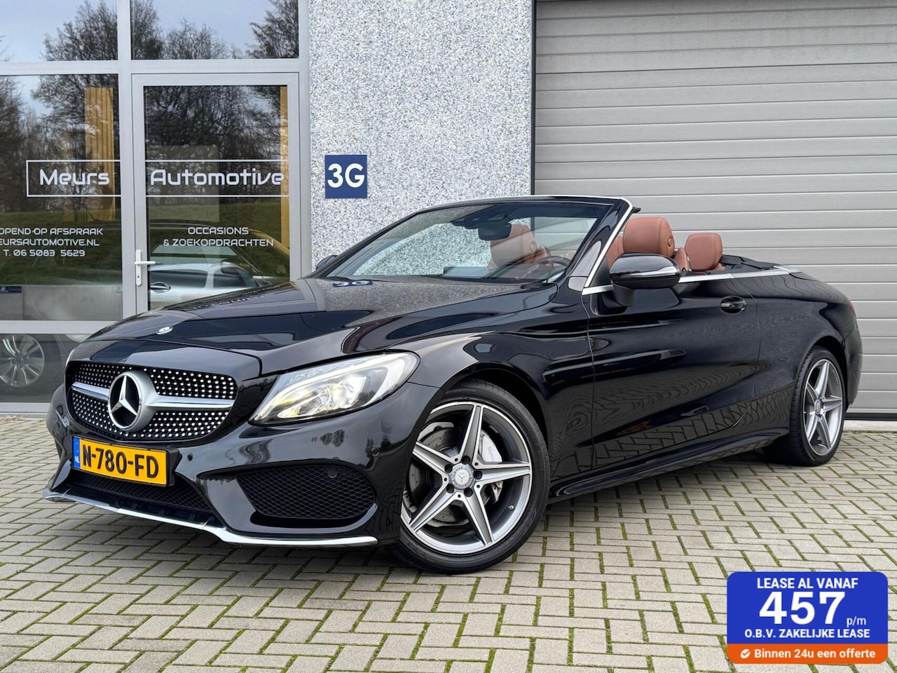 Mercedes-Benz C-klasse Cabrio - 180 AMG Line Unieke Combi/Nekverw/Stoelverw/Camera/Dealer onderhouden/ - AutoWereld.nl