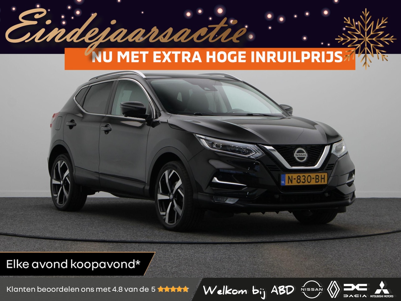 Nissan Qashqai - 158pk DIG-T Design Edition | Panoramdak | Trekhaak | Lederen Bekleding | 19 Inch Velgen | - AutoWereld.nl