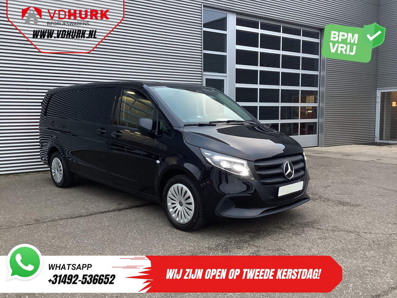 Mercedes-Benz Vito - 119 CDI Aut. L3 LED/ 2.5t Trekverm./ 270Gr.Deuren/ Stoelverw./ Carplay/ Camera/ Trekhaak/ - AutoWereld.nl