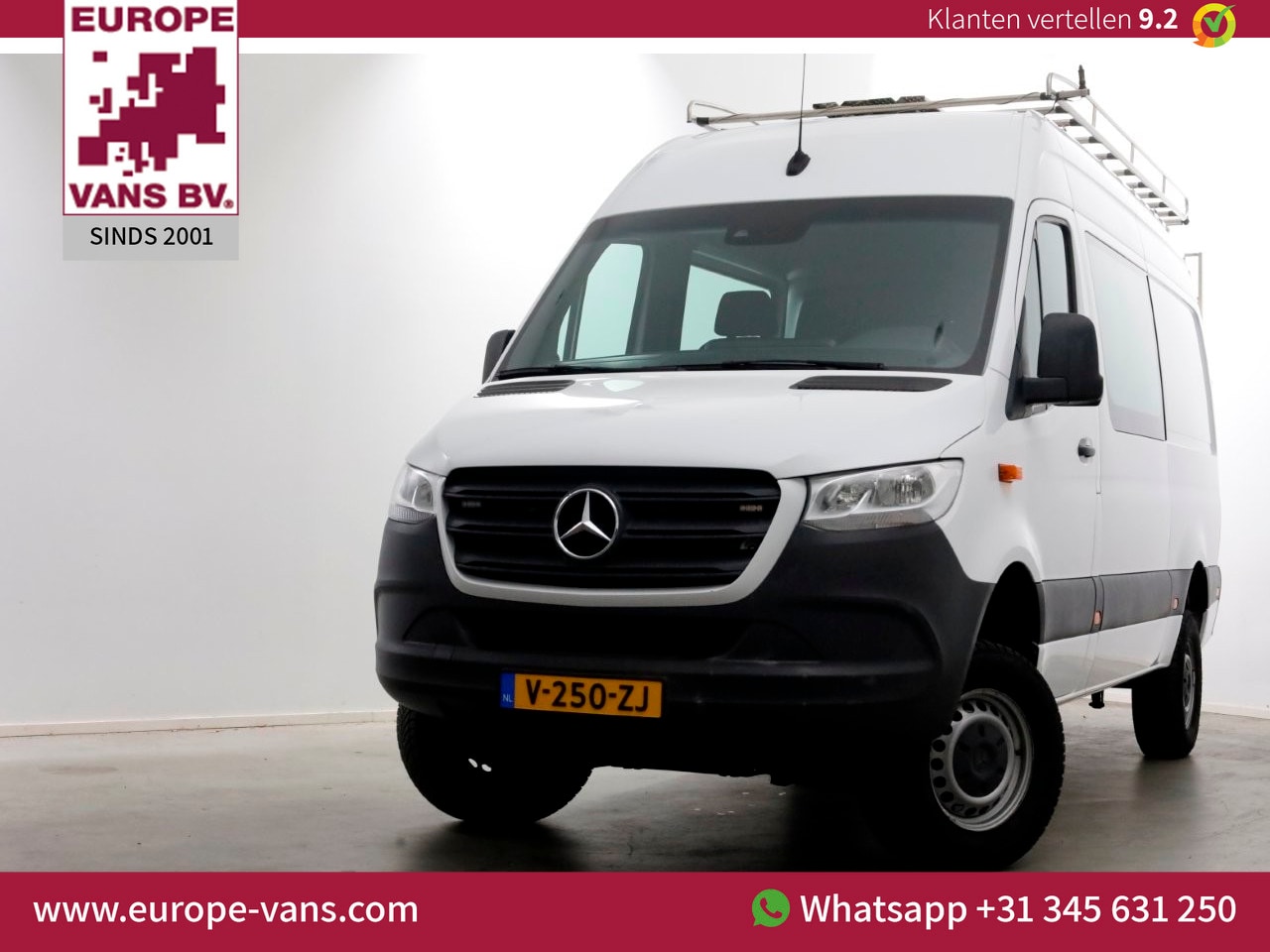 Mercedes-Benz Sprinter - 314 CDI 143pk E6 L2H2 4x4 ZG1 D.C. Airco/Navi/Trekhaak 2800kg 05-2019 - AutoWereld.nl