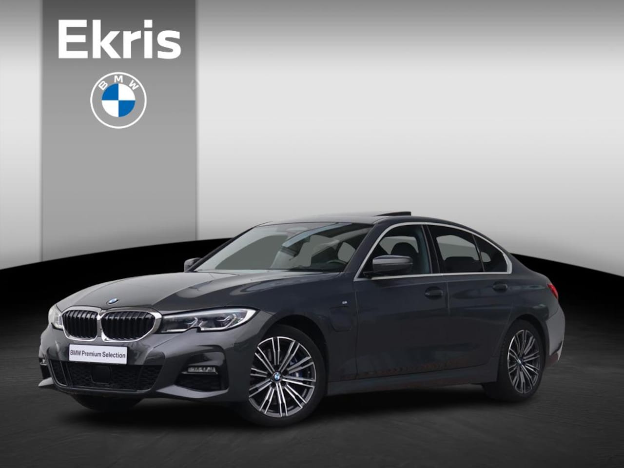 BMW 3-serie - 330e xDrive High Executive M Sport | Dravit Grau Individual | Glazen Panoramadak | Trekhaa - AutoWereld.nl