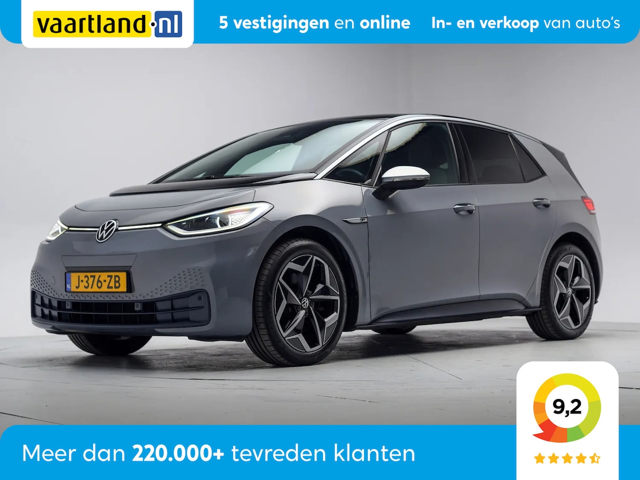 Volkswagen ID.3 - First Plus 58 kWh fase [ LED Adapt.cruise Navi Standkachel ] - AutoWereld.nl