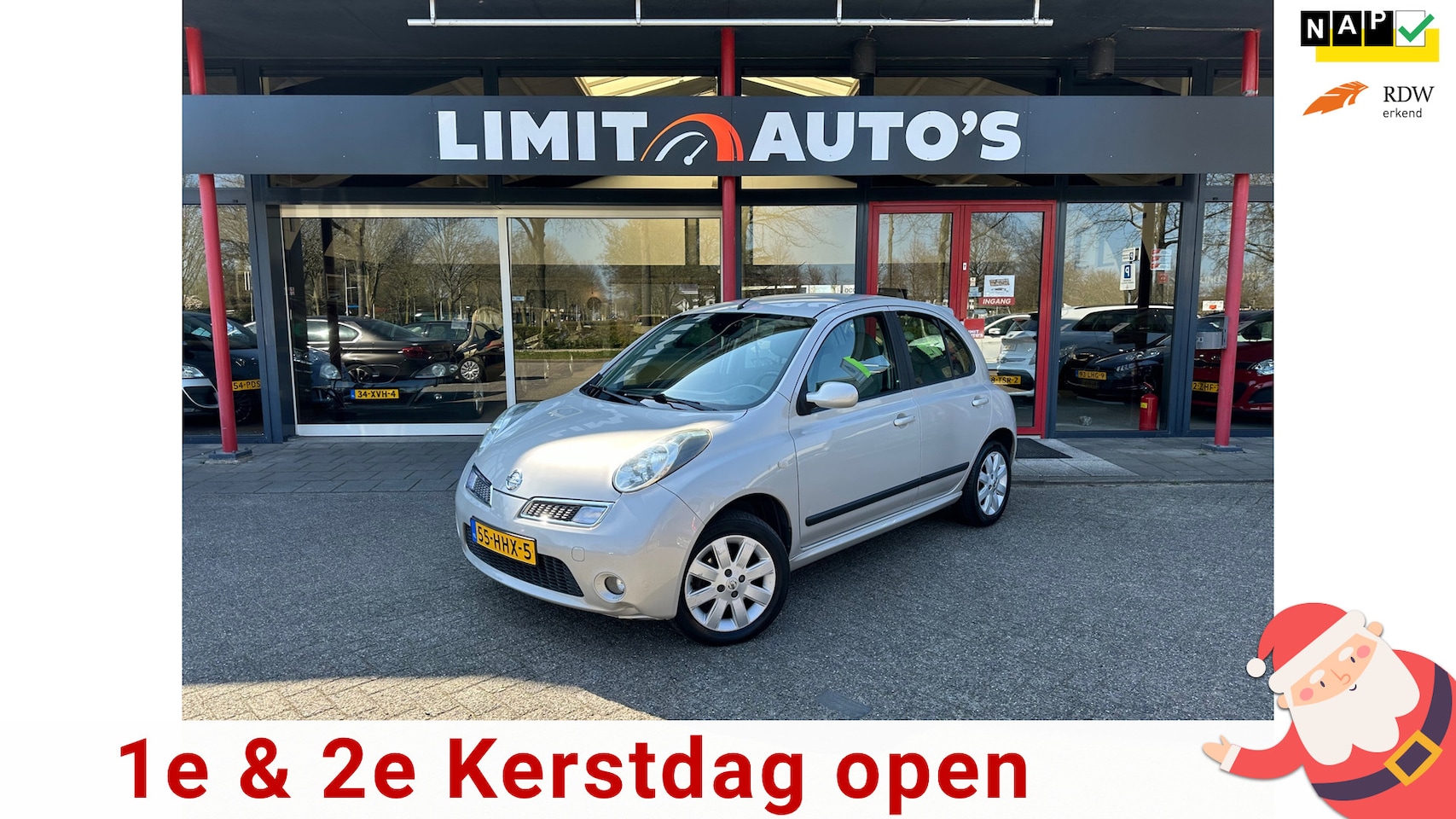 Nissan Micra - 1.4 Acenta Climate/Nw.koppeling/El.ramen/St.verwarming/Pdc/Nap/Apk - AutoWereld.nl