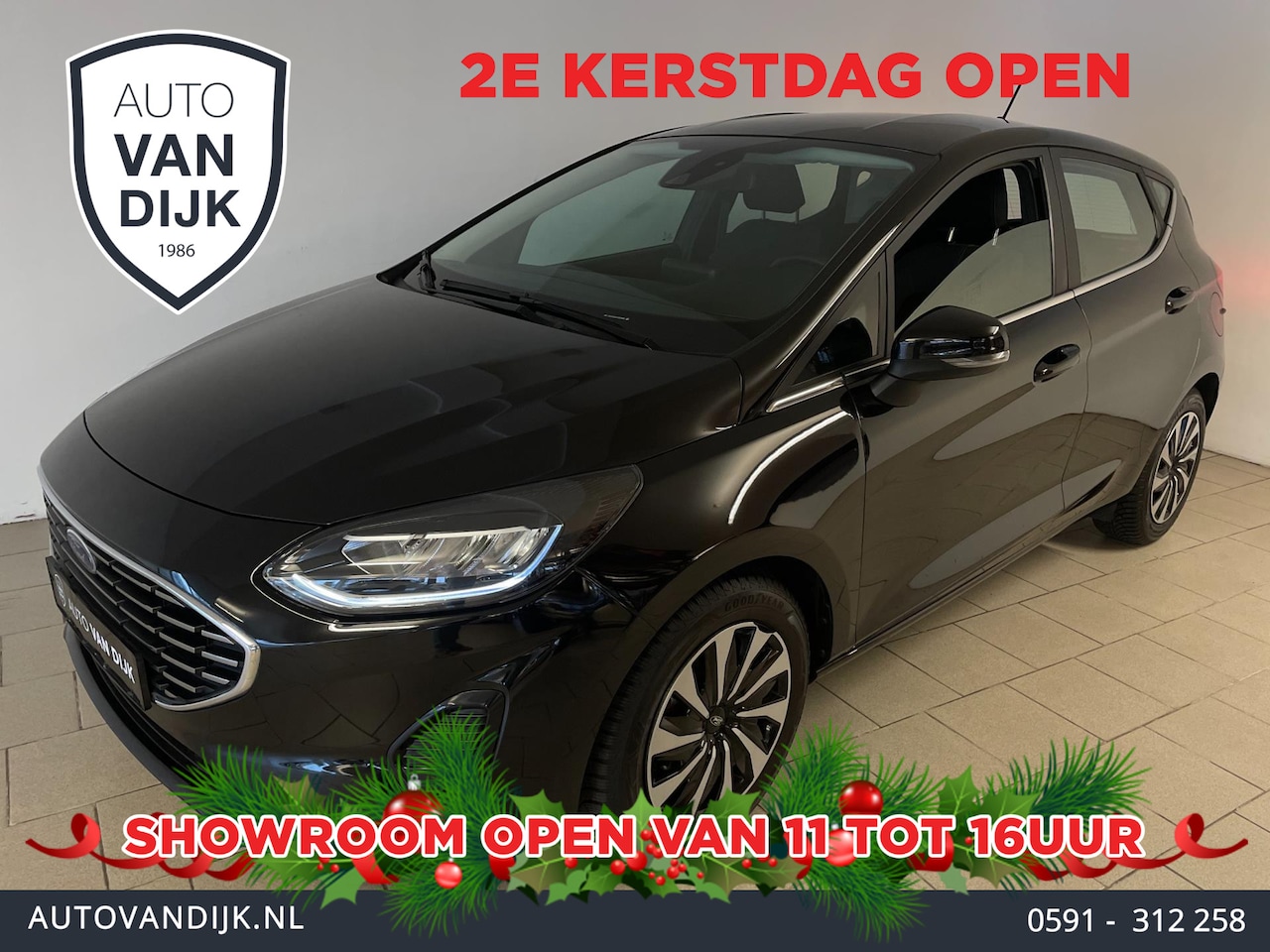 Ford Fiesta - 1.0 EcoBoost Hybrid Titanium X 125PK MILD HYBRID AIRCO NAVI CRUISE APPLE CARPLAY VELGEN NI - AutoWereld.nl