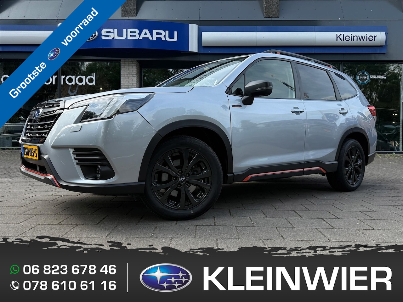 Subaru Forester - 2.0i e-BOXER 150pk CVT AWD SPORT | Navi | Trekhaak | Panodak | SRH | DAB - AutoWereld.nl