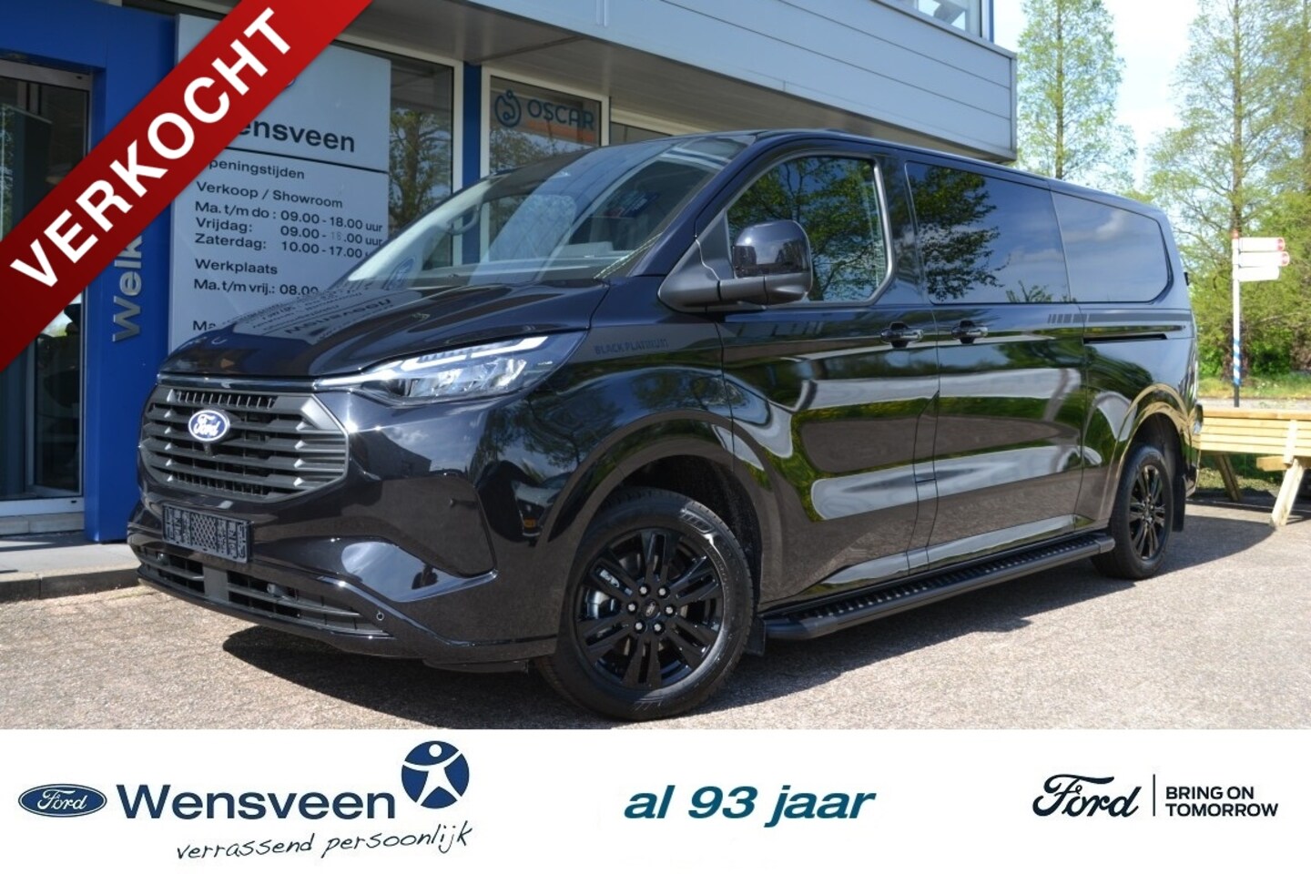 Ford Transit Custom - Black Platinum Dubbel Cabine 2.5 PHEV 233pk L2H1 VOORRAAD NIEUW - AutoWereld.nl