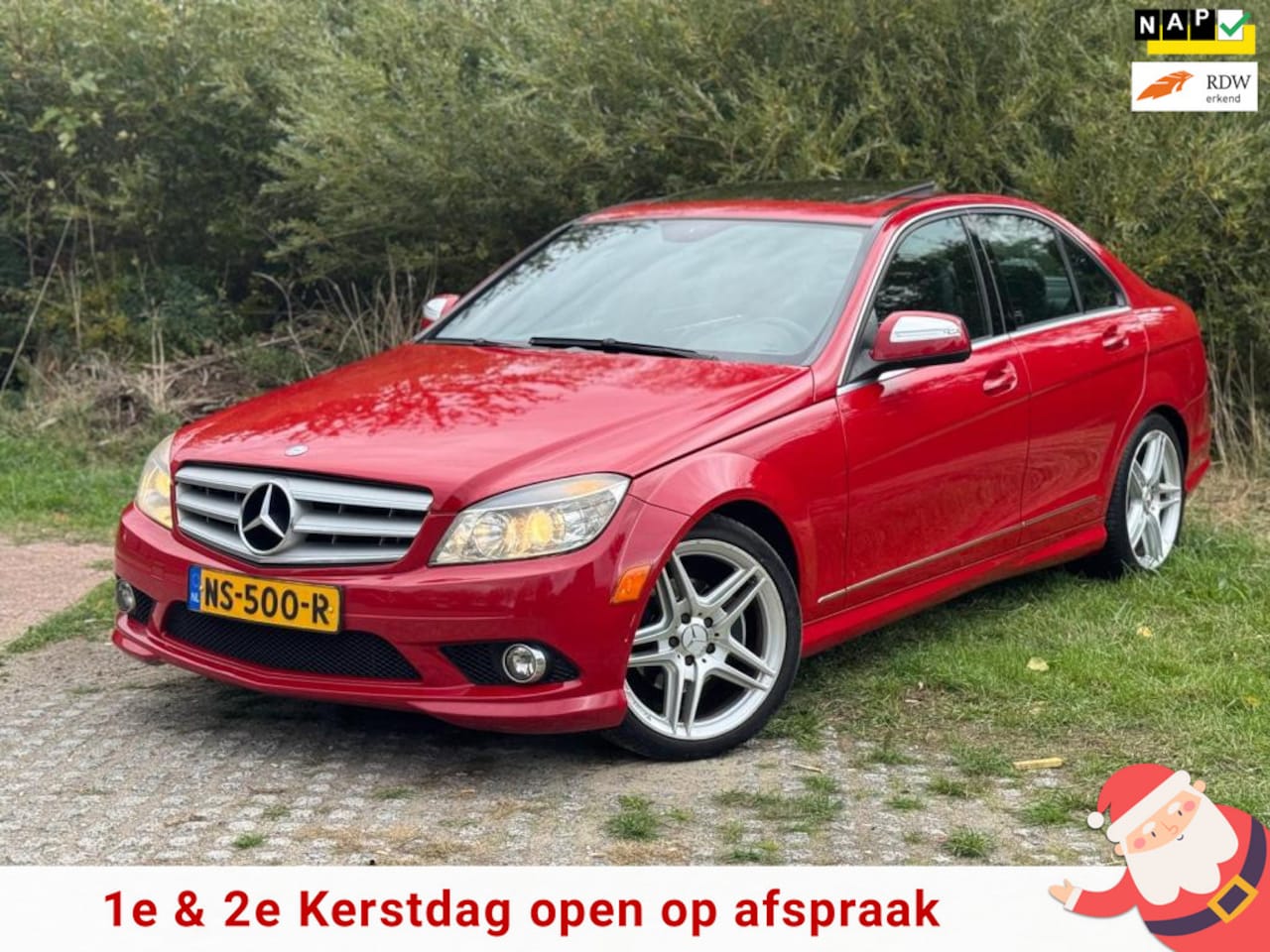 Mercedes-Benz C-klasse - 300 Elegance 4-Matic/OPEN DAK/STOEL VERW/LEDEREN BEKLEDING - AutoWereld.nl