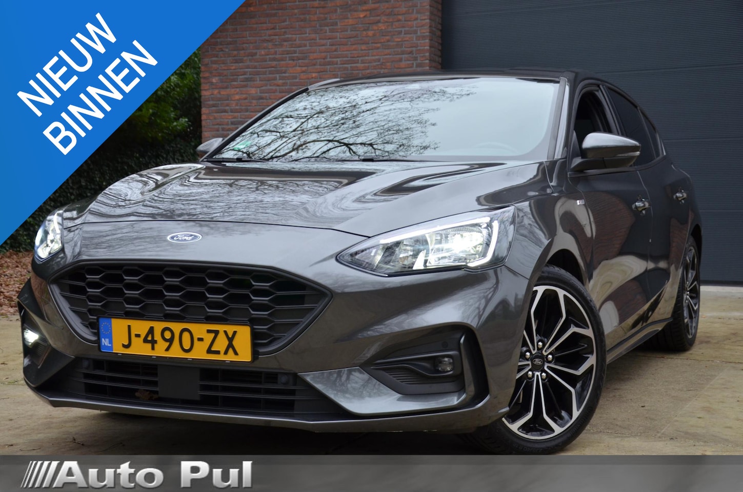 Ford Focus - 1.0 EcoBoost Hybrid ST Line X Business Navi/Pdc/Ecc/Led/Stoel Stuur & ruitverwarming/Leder - AutoWereld.nl