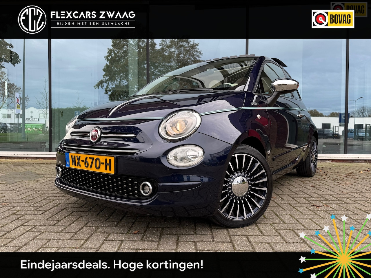 Fiat 500 C - 0.9 TwinAir Turbo Riva - Automaat - Navi - Climate - Panodak - Uniek! - AutoWereld.nl