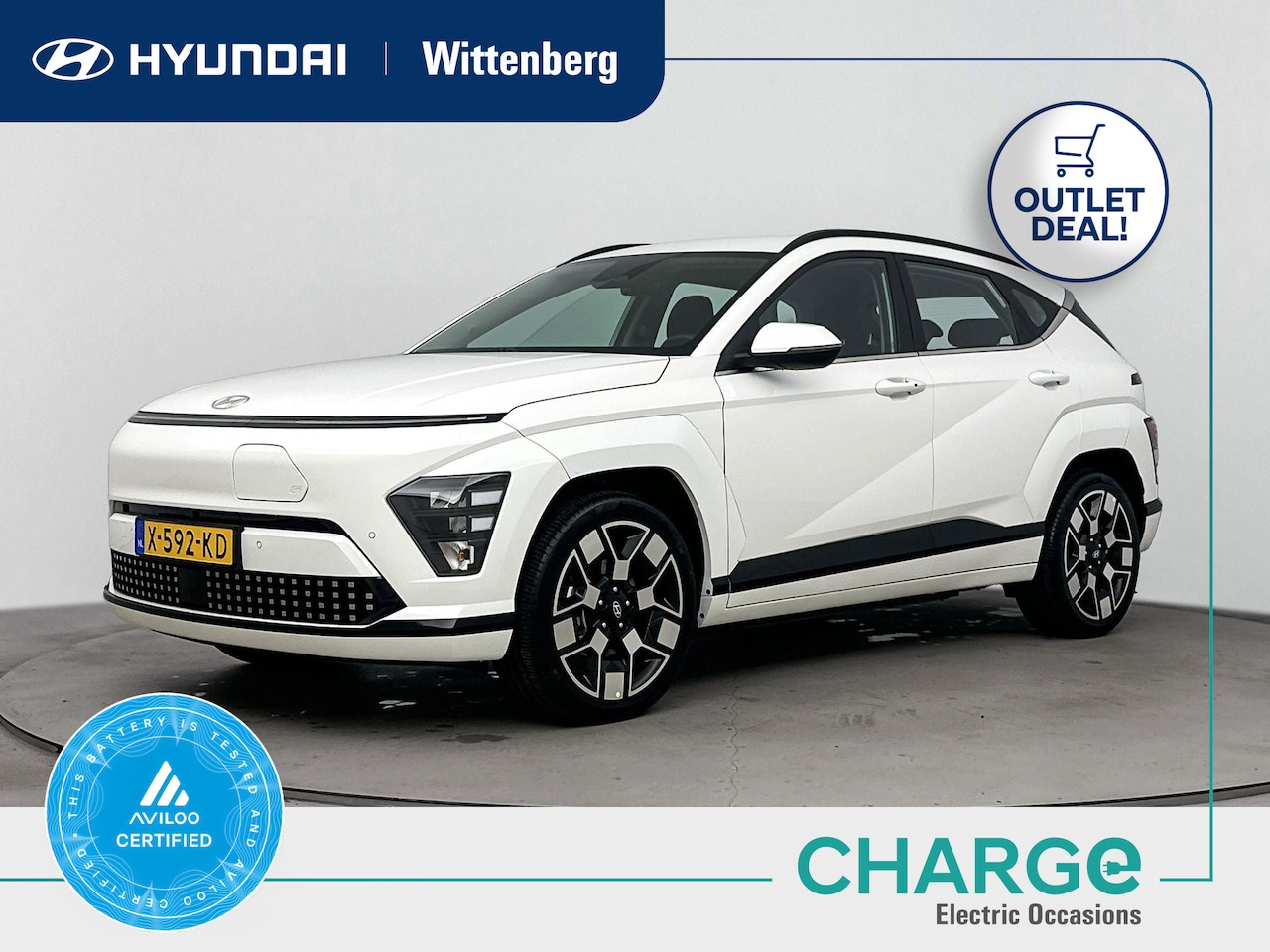 Hyundai Kona Electric - COMFORT LIMITED 65.4 kWh | OUTLETDEAL! | SoH 99%! | WARMTEPOMP | 514 km RANGE! | CLIMA | C - AutoWereld.nl