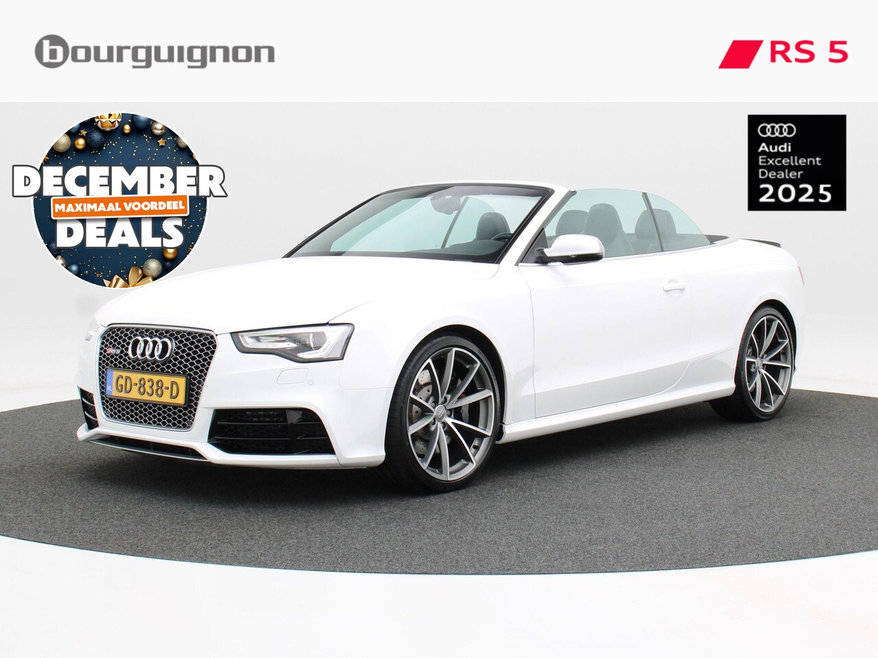 Audi RS5 - Cabriolet 4.2 FSi 450 Pk RS 5 quattro | Carbon Pakket | 20 Inch | Leder | Xenon | Keyless - AutoWereld.nl