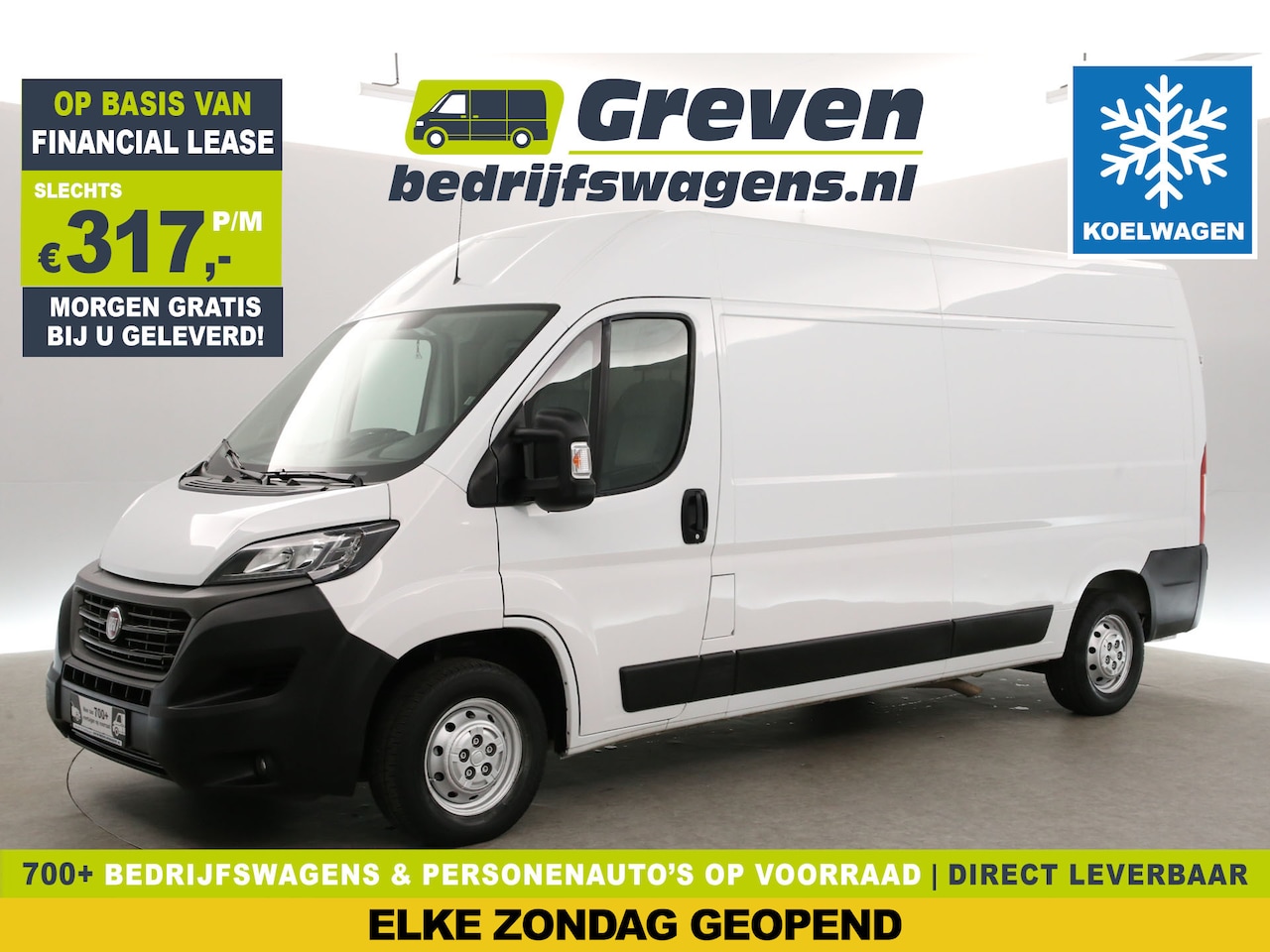 Fiat Ducato - 35 2.3 MultiJet L3H2 | Koelwagen | Airco | Cruise | Camera | 3-Zits | Navigatie | Koelauto - AutoWereld.nl