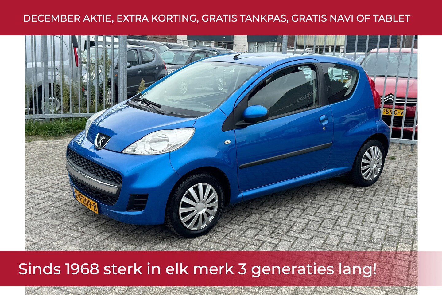 Peugeot 107 - 1.0-12V XR! Airco l Elek pakket l Toerenteller l Stuurbekrachtiging l AUX! GOED ONDERHOUDE - AutoWereld.nl