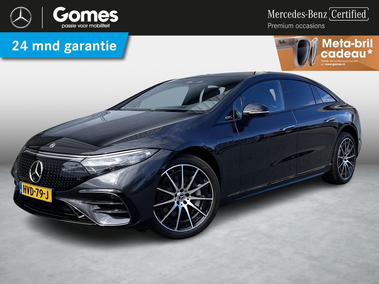 Mercedes-Benz EQS - 450+ AMG Line | Premium Plus Pakket | Night Pakket | Rijassistentiepakket Plus | Panoramad - AutoWereld.nl