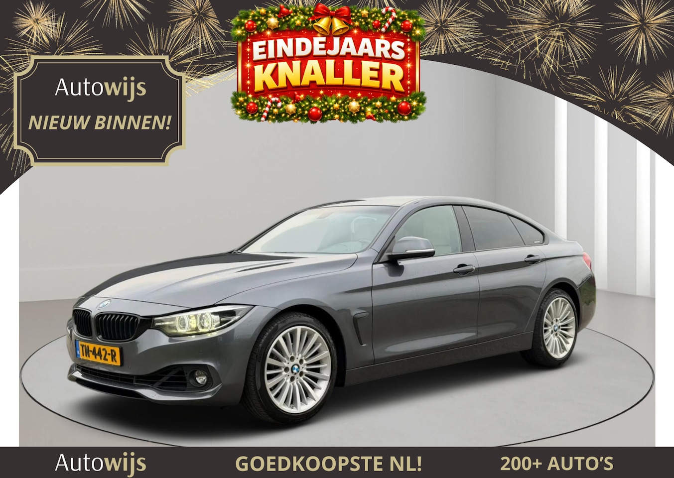 BMW 4-serie Gran Coupé - 418i High Executive|SHADOW|LEDER|NL AUTO|LED|NAVI|CLIMA - AutoWereld.nl