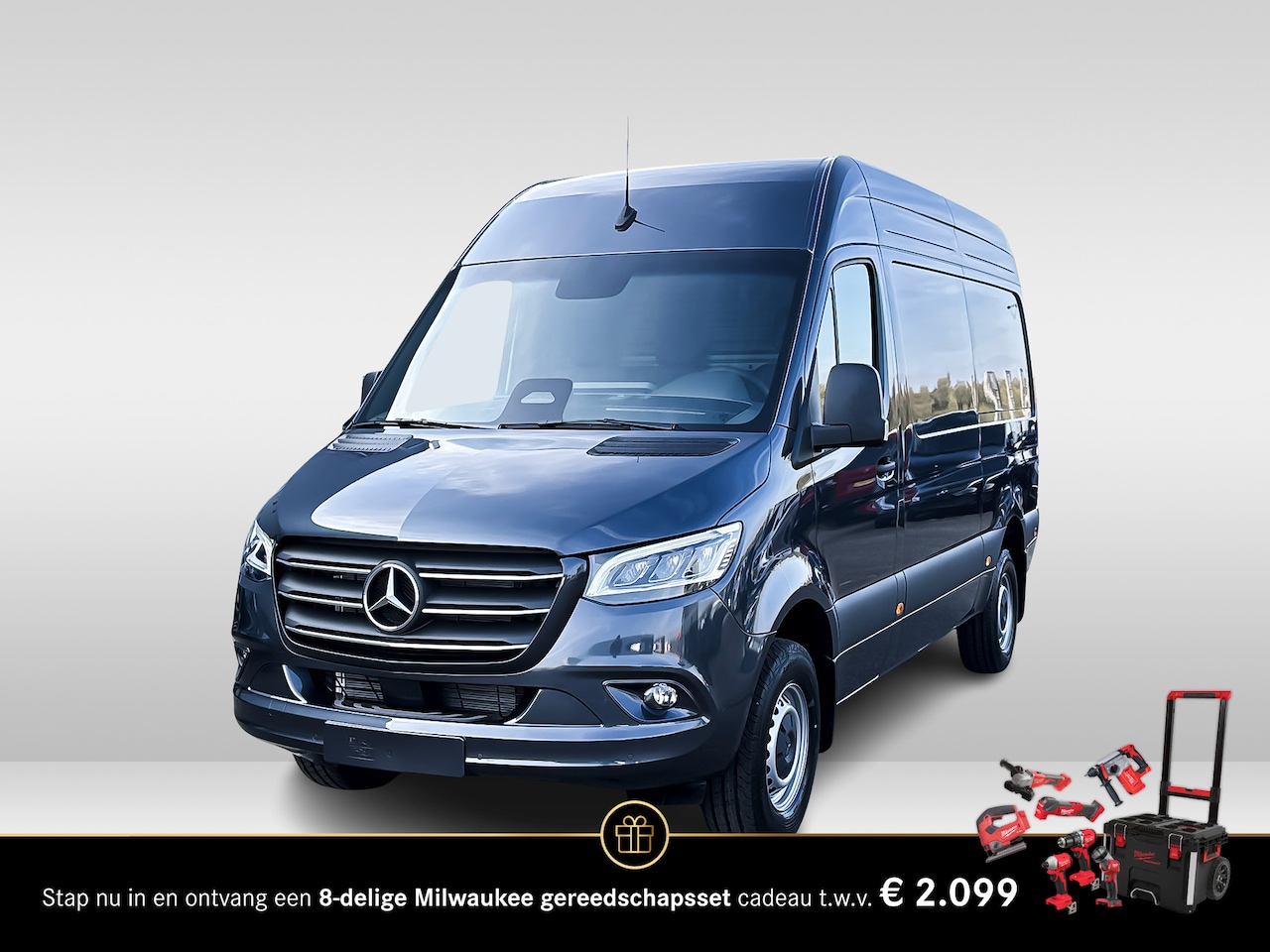 Mercedes-Benz Sprinter - 319CDI 190PK Automaat L2H2 RWD SELECT Automaat, Winterpakket, 3,5t trekhaakvoorbereiding - AutoWereld.nl