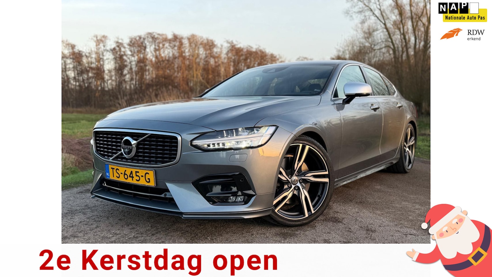 Volvo S90 - 2.0 T5 R-Design / Originele NL Auto / Automaat / Leder-Alcantara / 360 Camera / 1 Egenaar - AutoWereld.nl