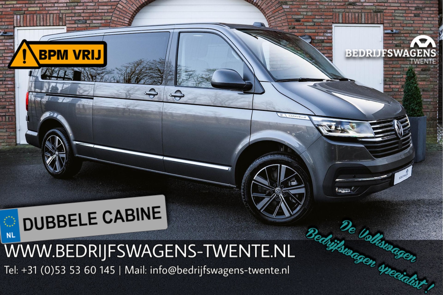 Volkswagen Transporter Caravelle - T6.1 2.0 TDI 204 PK DSG L2H1 A-Deuren ACC | LED | Leder | Apple Carplay/ Android Auto | Pr - AutoWereld.nl