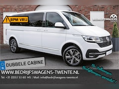 Volkswagen Transporter Caravelle - T6.1 2.0 TDI 204 PK DSG L2H1 A-KLEP DUB/CAB ACC | LED | Leder | Side Assist | Privacy glas