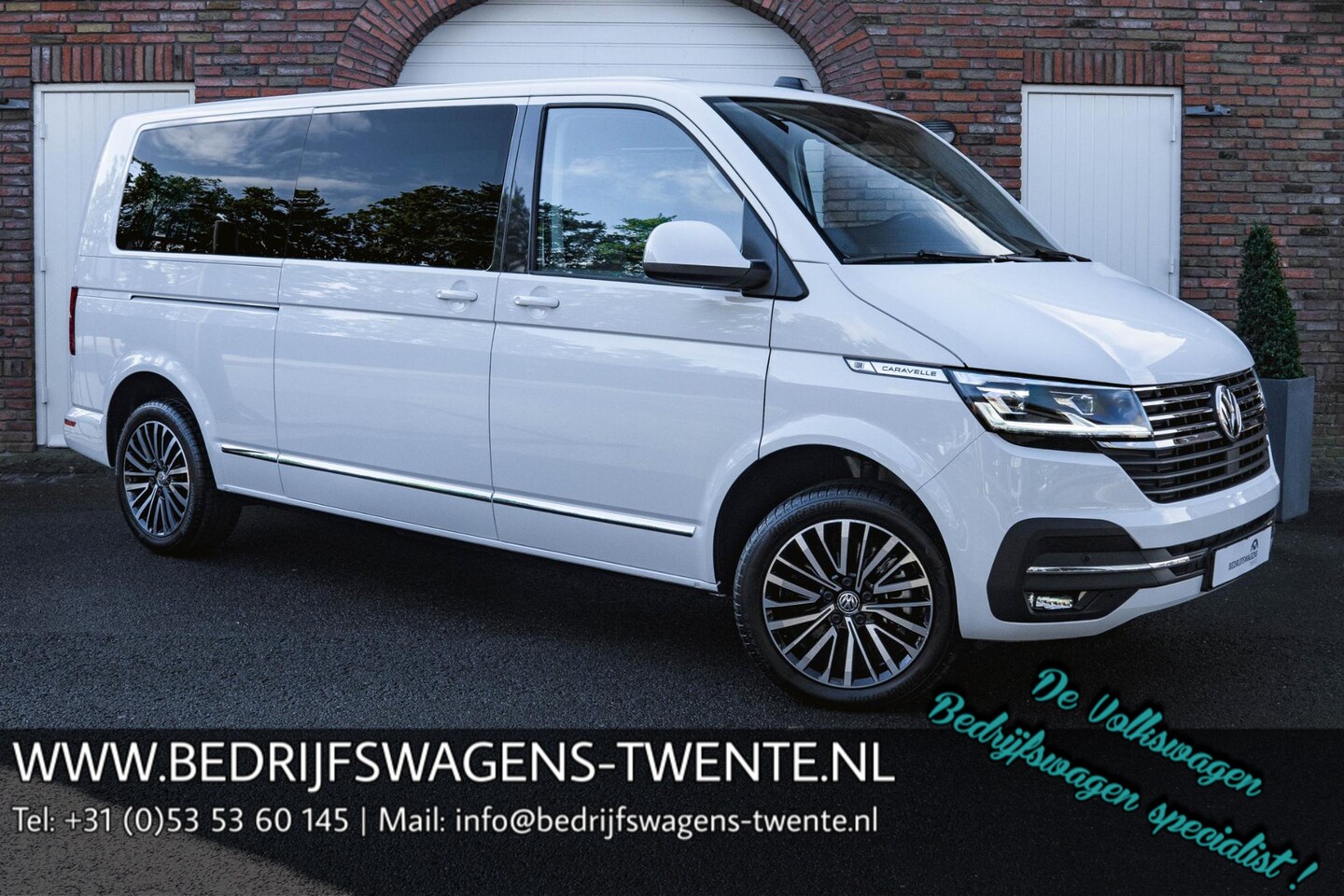 Volkswagen Transporter Caravelle - T6.1 2.0 TDI 204 PK DSG CARAVELLE L2H1 A-KLEP ACC | LED | Leder | Virtual Cockpit | Privac - AutoWereld.nl