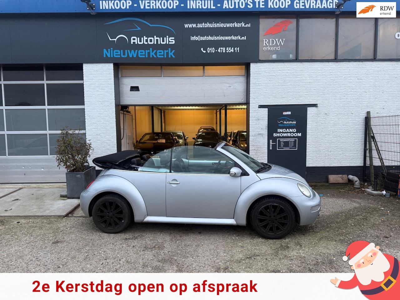 Volkswagen New Beetle Cabriolet - 1.4 Highline-Cabrio-met Airco, Lederen interieur, stoelverwarming, NAP-Rapport en een ruim - AutoWereld.nl