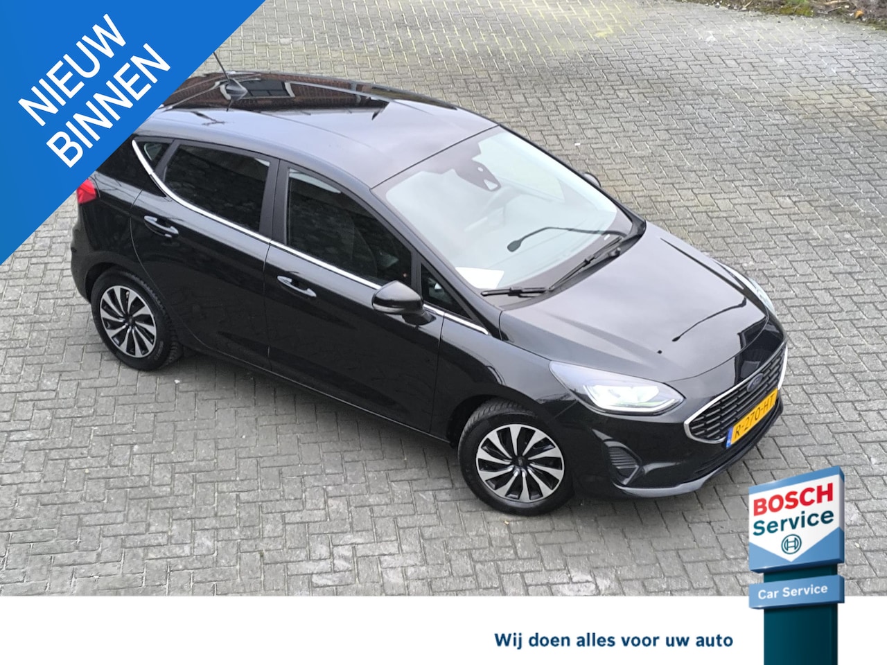 Ford Fiesta - 1.0 EcoBoost Hybrid Titanium Climete en cruise control, Navi, carplay, Dab+ - AutoWereld.nl