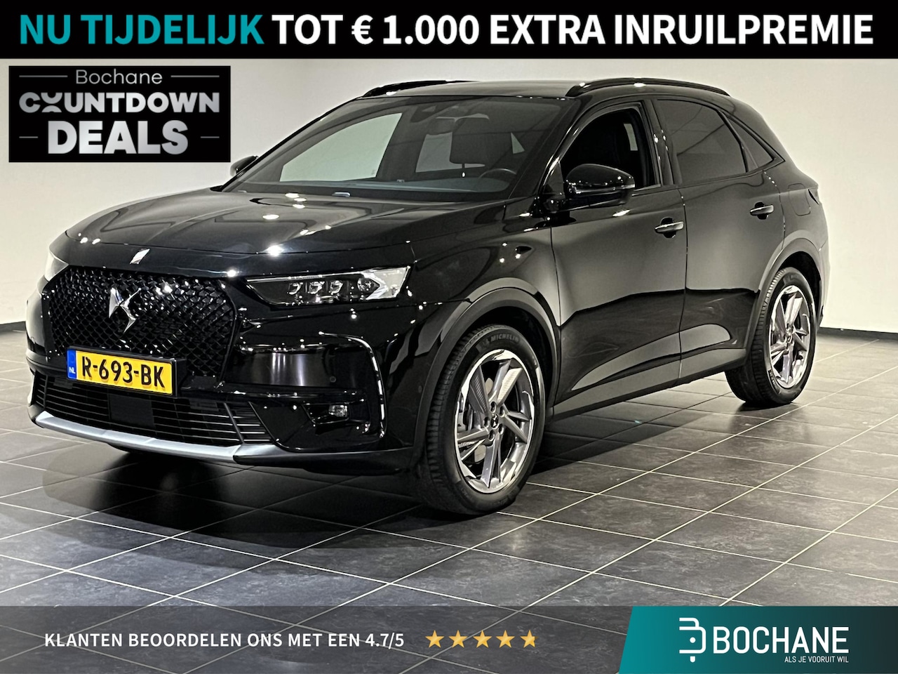 DS 7 Crossback - E-Tense Black Line | Adaptive Cruisecontrol | Apple Carplay/Android Auto | Connected Pilot - AutoWereld.nl