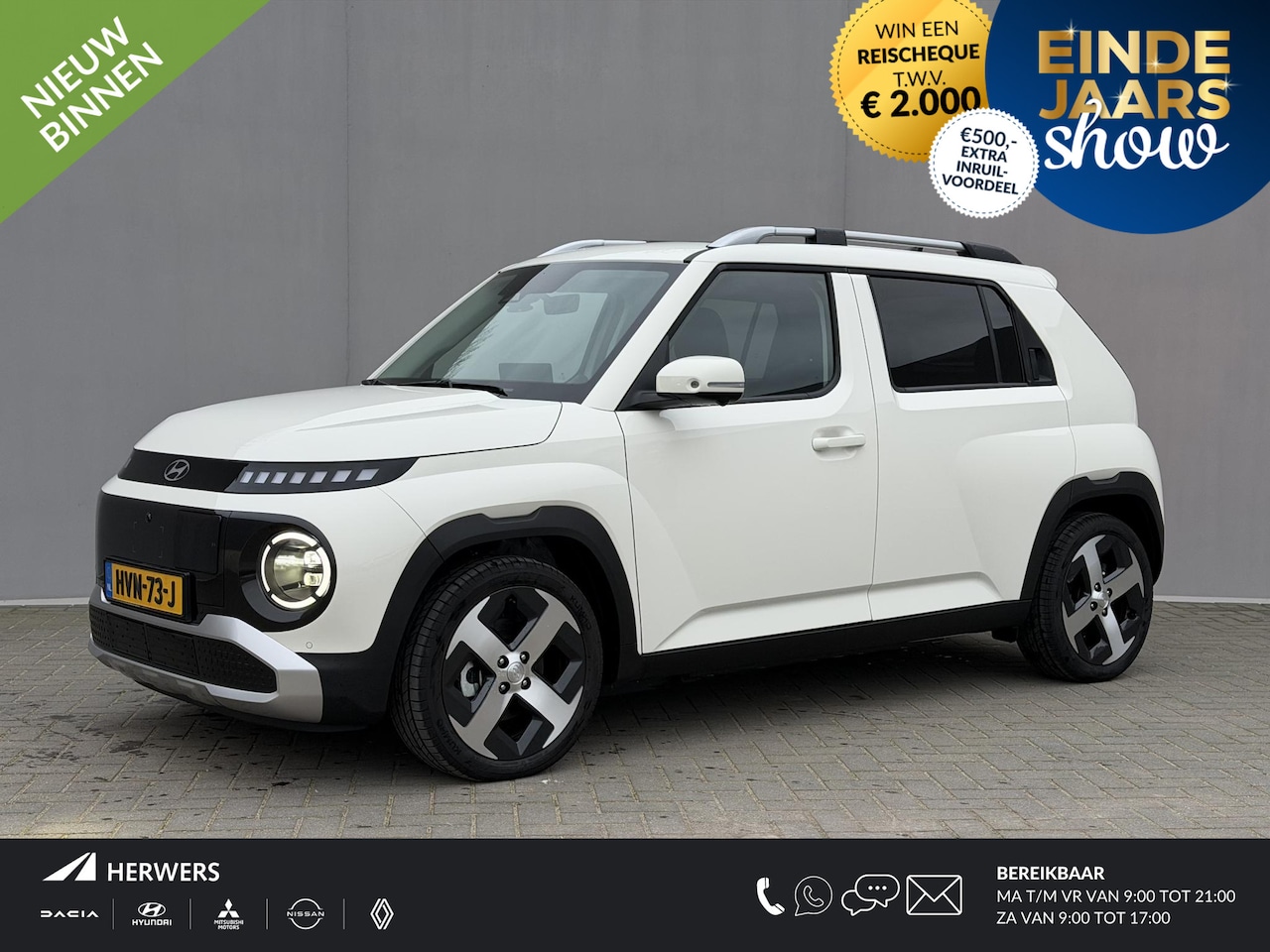 Hyundai Inster - Evolve Sky Plus 49 kWh Direct Leverbaar / Schuif - kanteldak / 360 Camera / Vehicle-to-loa - AutoWereld.nl