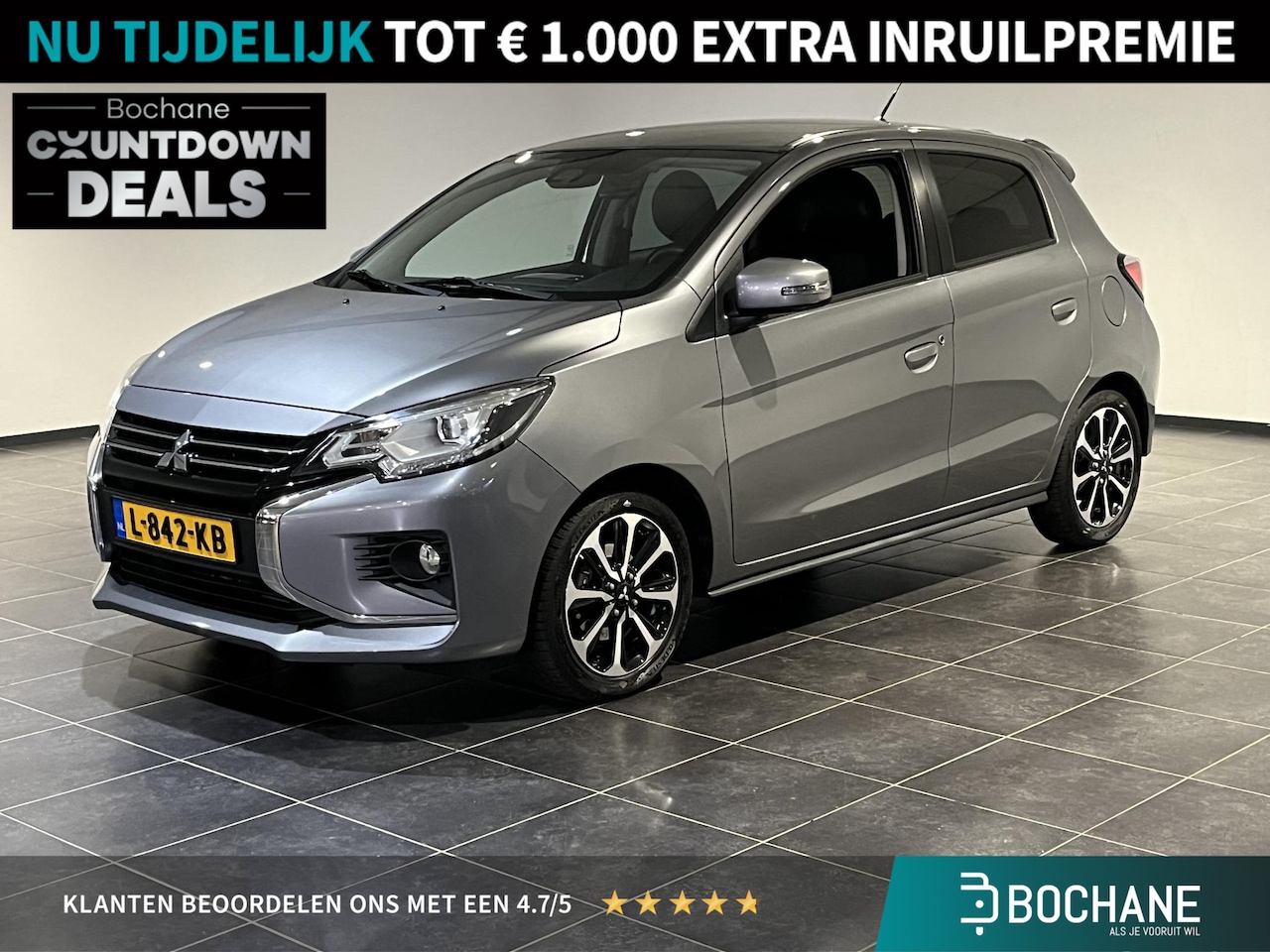 Mitsubishi Space Star - 1.2 Instyle | Apple Carplay/Android Auto | cruisecontrol | lichtmetalen velgen | - AutoWereld.nl