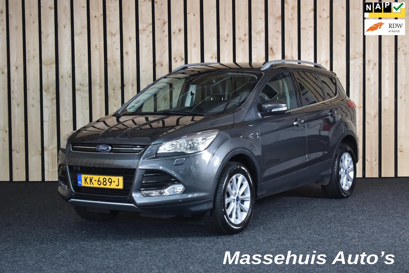 Ford Kuga - 1.5 Titanium NL-auto Trekhaak 2e eig. Navi Clima Cruise + Nwe APK - AutoWereld.nl