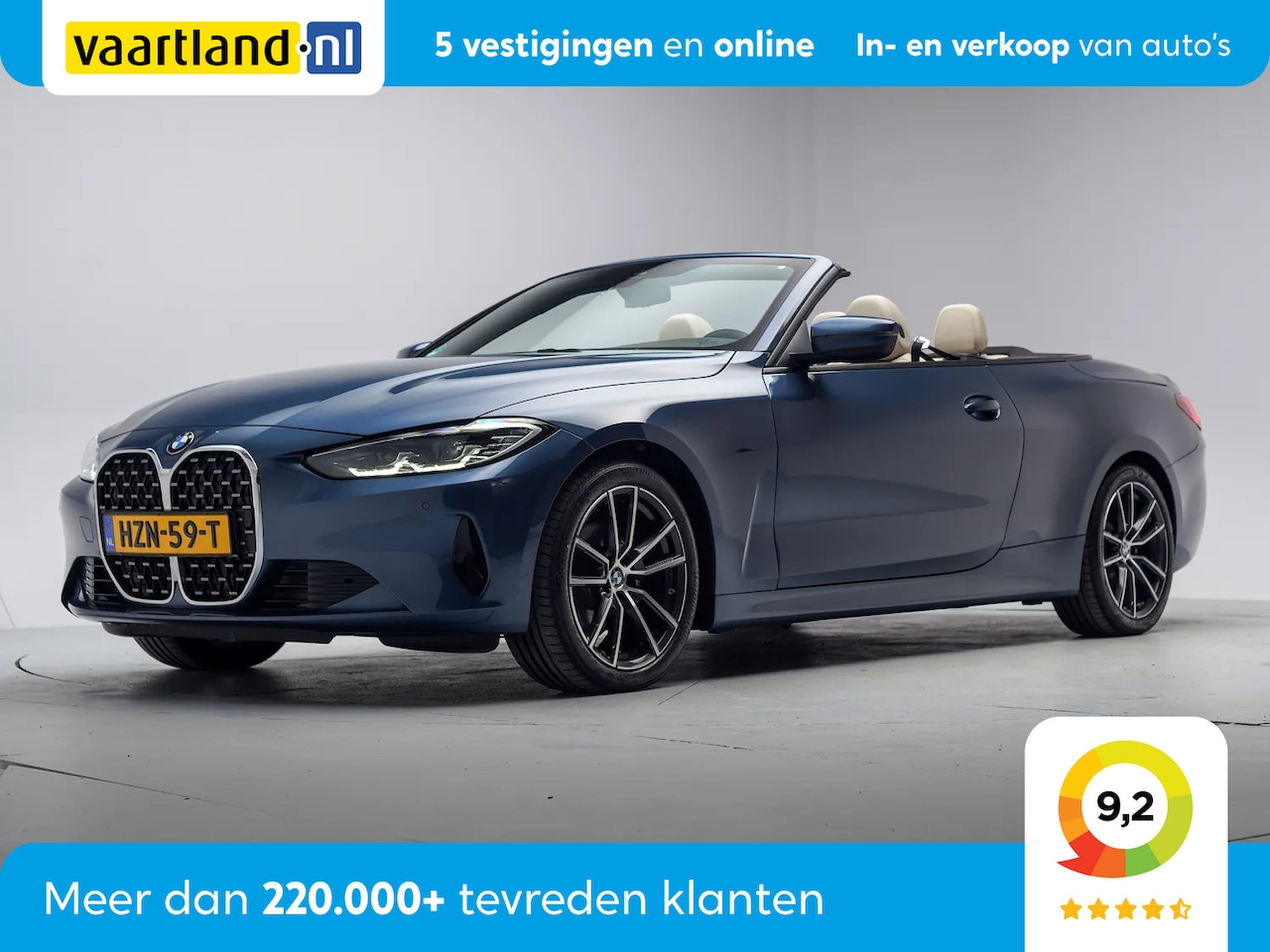 BMW 4-serie Cabrio - 420i High Executive Sport Aut. [ Leder Memory Live-cockpit prof. ] - AutoWereld.nl