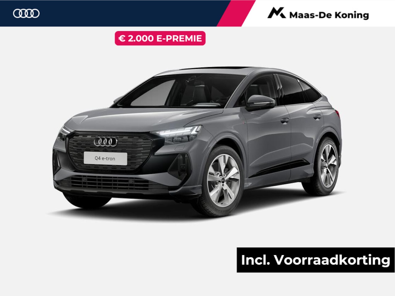 Audi Q4 Sportback e-tron - 40 S Edition 204 PK · Trekhaak elek. wegklapbaar · Stuurverwarming · Glazen panoramadak - AutoWereld.nl