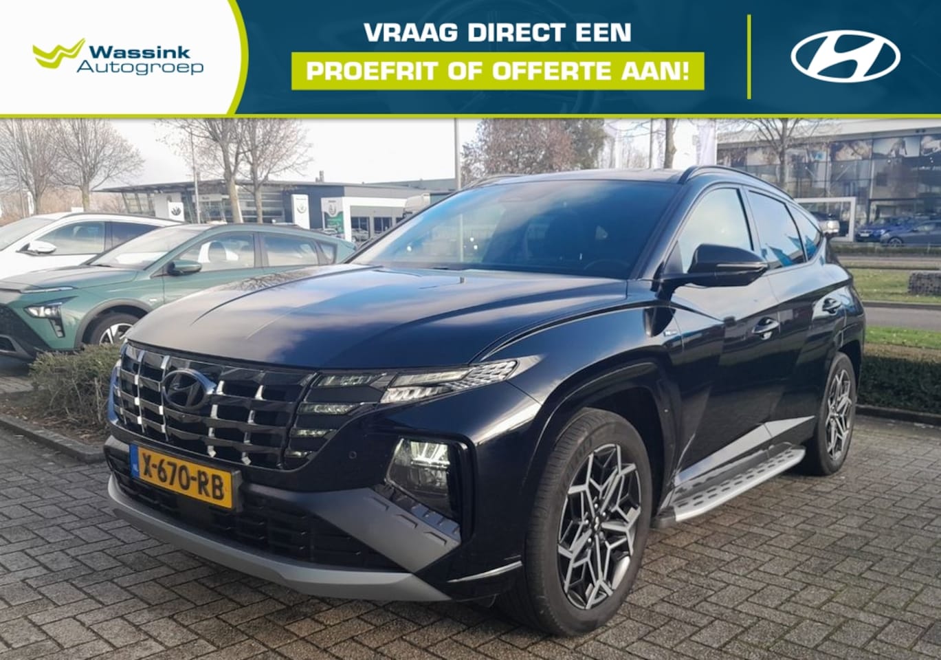 Hyundai Tucson - 1.6 T-GDi PHEV 265pk AWD N Line Sky I Trekhaak I Side Skirts - AutoWereld.nl