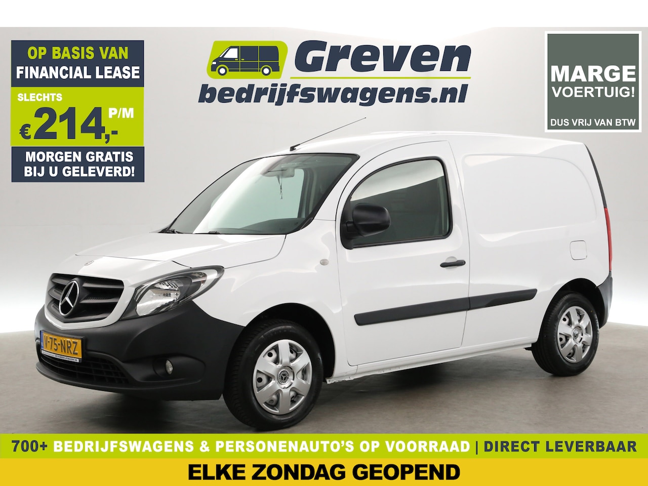 Mercedes-Benz Citan - 109 CDI 96PK | MARGE | Airco | Cruise | Camera | Trekh. | Stoelverw. - AutoWereld.nl