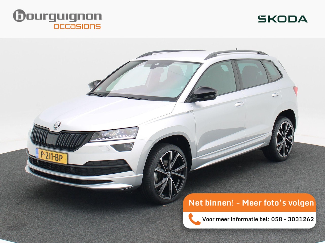 Skoda Karoq - 1.5 TSi 150 Pk Automaat Sportline Business | Trekhaak | Canton Audio | Camera | Adaptive C - AutoWereld.nl