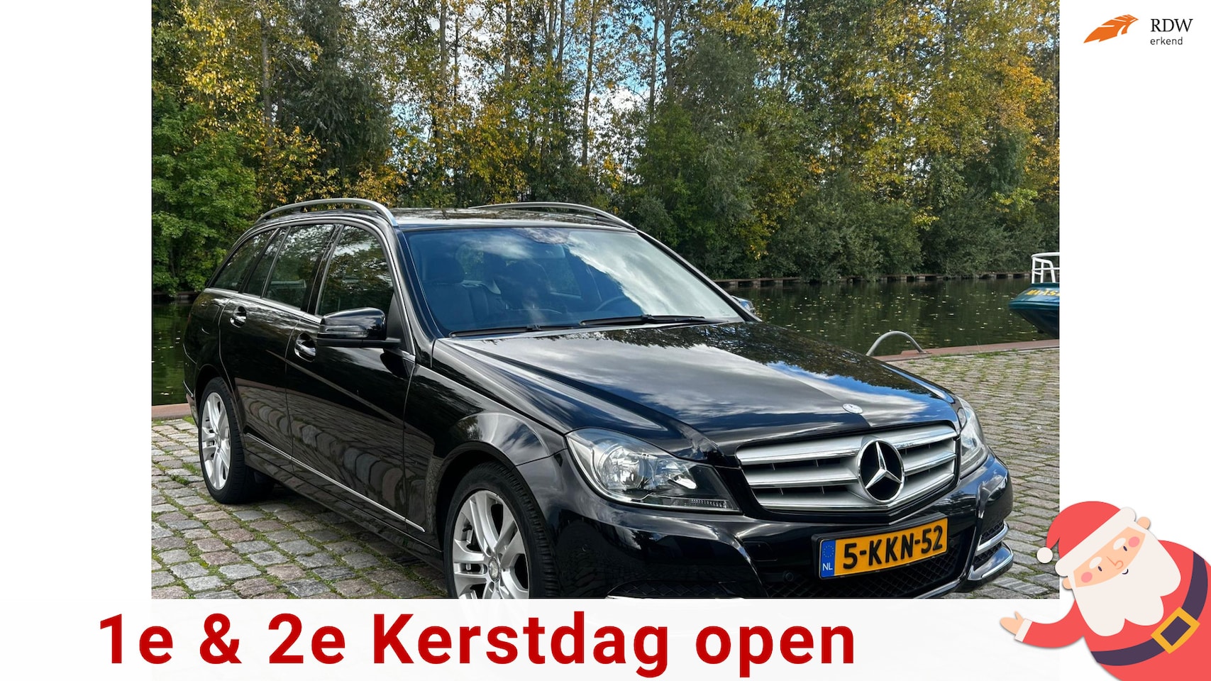 Mercedes-Benz C-klasse Estate - 180 Business Class Avantgarde Automaat stoelverwarming zeer netjes parkeer sensor navigati - AutoWereld.nl