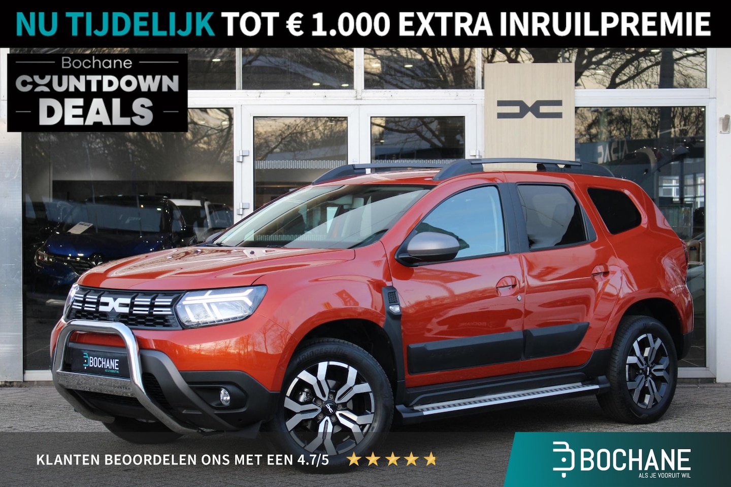 Dacia Duster - 1.3 TCe 150 Journey | Trekhaak | Side steps | Achteruitrij camera | Dodehoek detectie - AutoWereld.nl