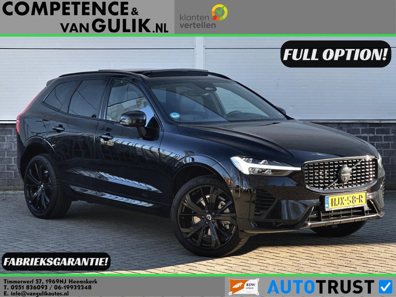 Volvo XC60 - 2.0 T6 Plug-in hybrid AWD Ultra Black Edition | Full Option | R-Design | Fabrieksgarantie - AutoWereld.nl