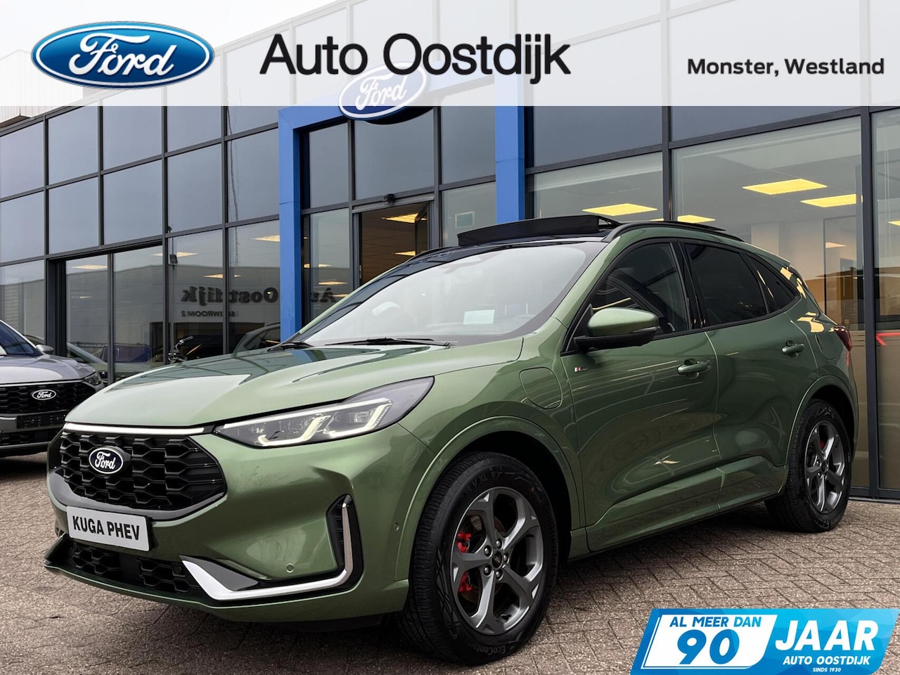 Ford Kuga - 2.5 PHEV ST-Line X 243PK Elek. Panodak AGR Stoelen Adaptieve Cruise 2100KG Trekgewicht Win - AutoWereld.nl