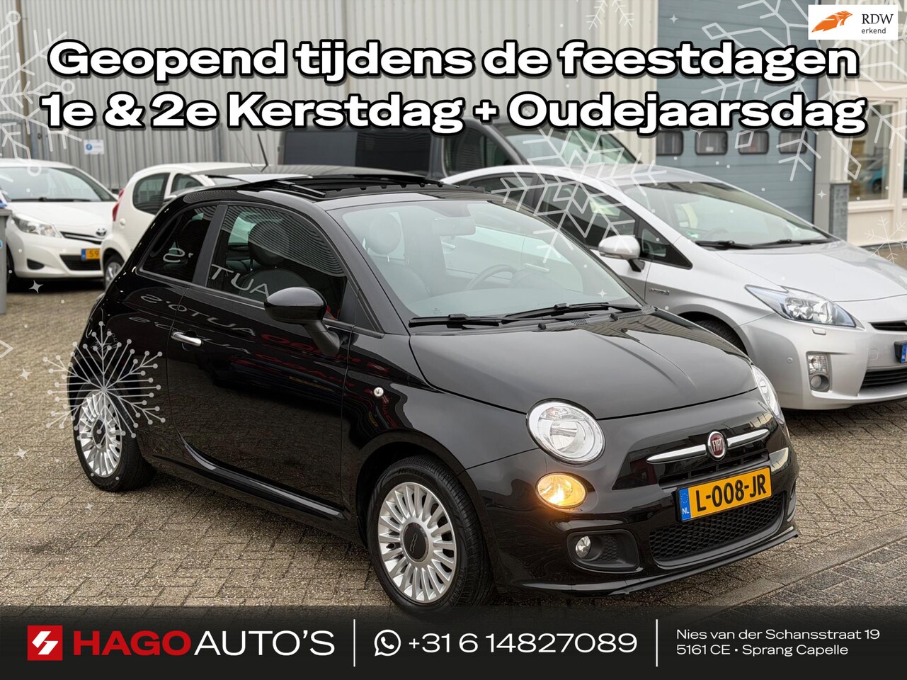 Fiat 500 - 1.2 Vintage '57 VIRTUAL/PANO/LEDER/CARPLAY/APK-AUG-2026! - AutoWereld.nl