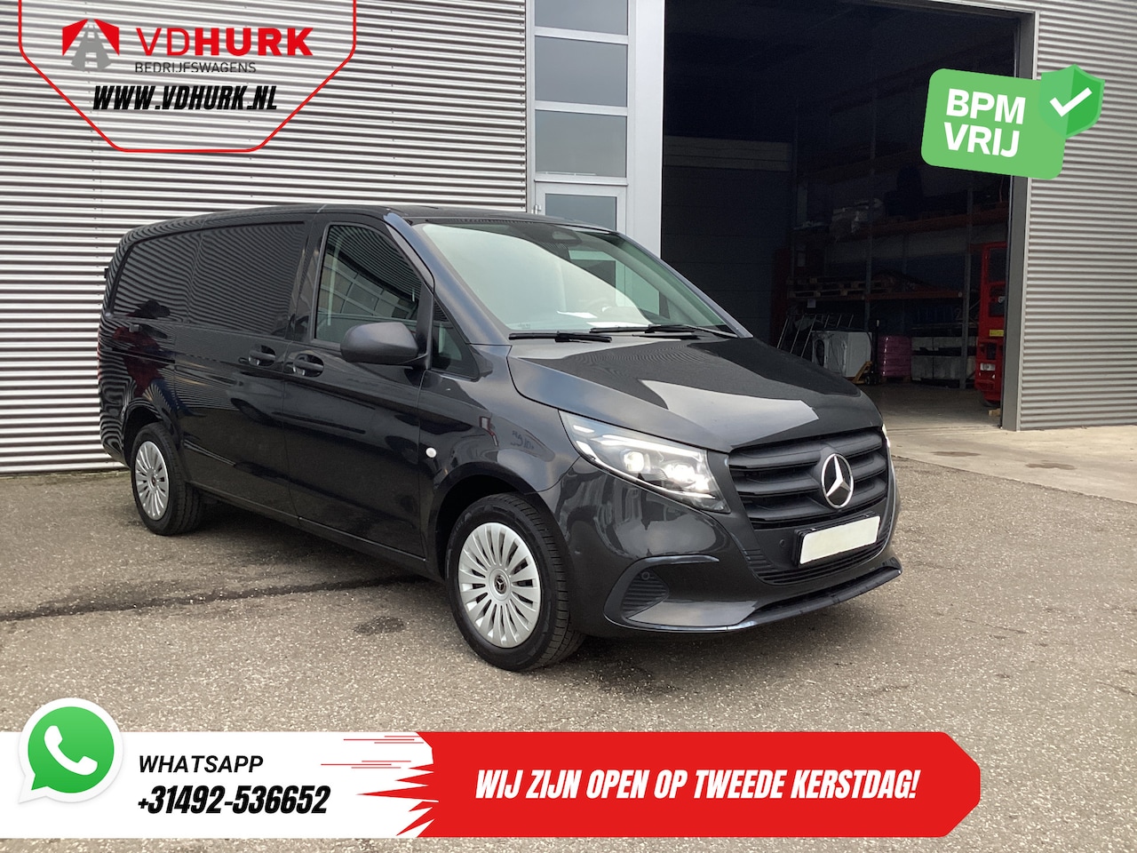 Mercedes-Benz Vito - 119 CDI Aut. L2 LED/ 2.5t Trekverm./ 270Gr.Deuren/ Stoelverw./ Carplay/ Camera/ Trekhaak/ - AutoWereld.nl