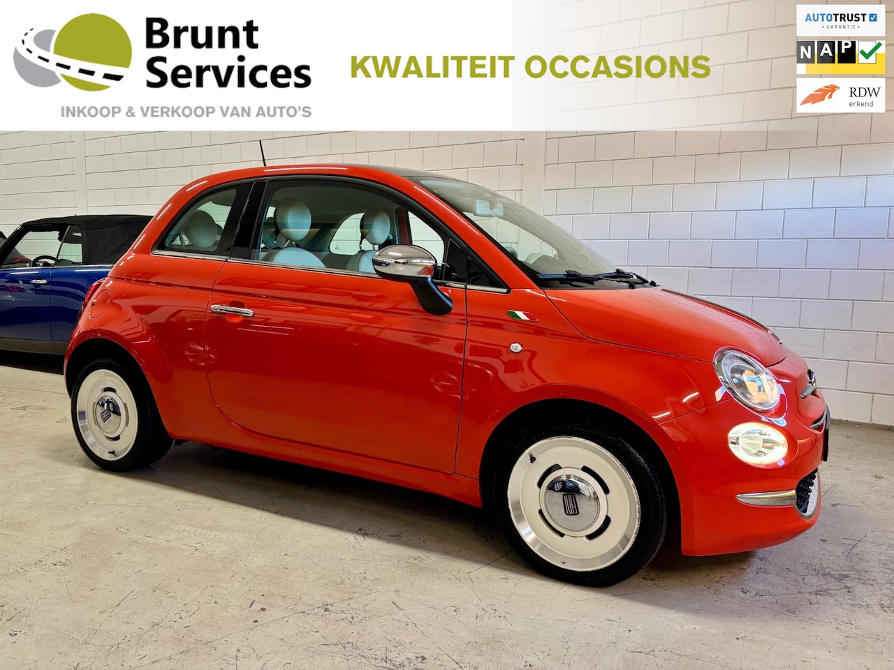 Fiat 500 - 0.9 TwinAir Turbo Anniversario Bj18|Panodak|Carplay|Digiteller|Unieke Uitvoering !! - AutoWereld.nl