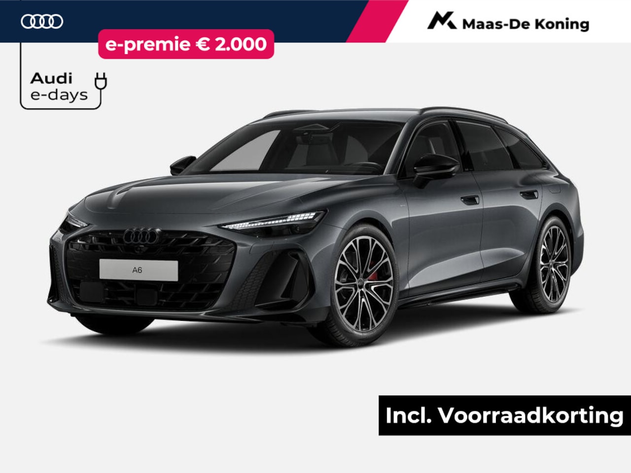 Audi A6 Avant - 2.0 e-hybrid quattro S edition 299 PK · Tech plus · Warmtewerend glas, donker getint · Ext - AutoWereld.nl
