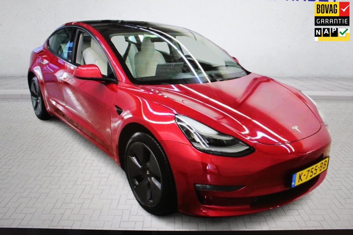 Tesla Model 3 - Long Range RWD Long Range AWD 75 kWh NWE MD / WIT LEER - AutoWereld.nl